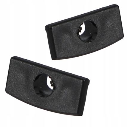 Perfil empotrado de 1 m para tiras LED, negro/blanco