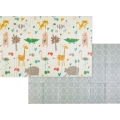 PETITE&MARS - Alfombra de juego plegable CAMPY Animals&Hexagon