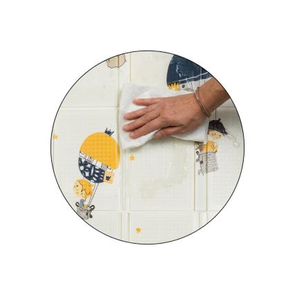 PETITE&MARS - Alfombra de juego plegable CAMPY Montañas&Triángulos