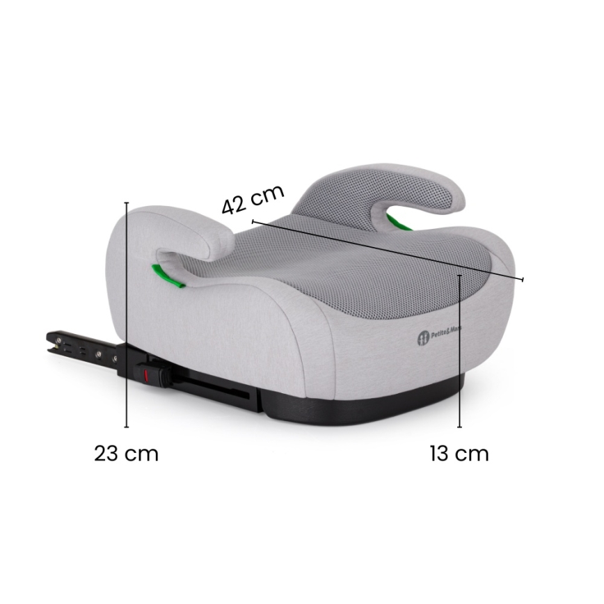 PETITE&MARS - Alzador de coche OPTIMUS PRO i-Size Air 125-150 cm (22-36 kg) negro
