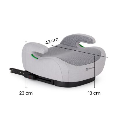 PETITE&MARS - Asiento elevador para coche OPTIMUS PRO i-Size Air 125-150 cm (22-36 kg) gris