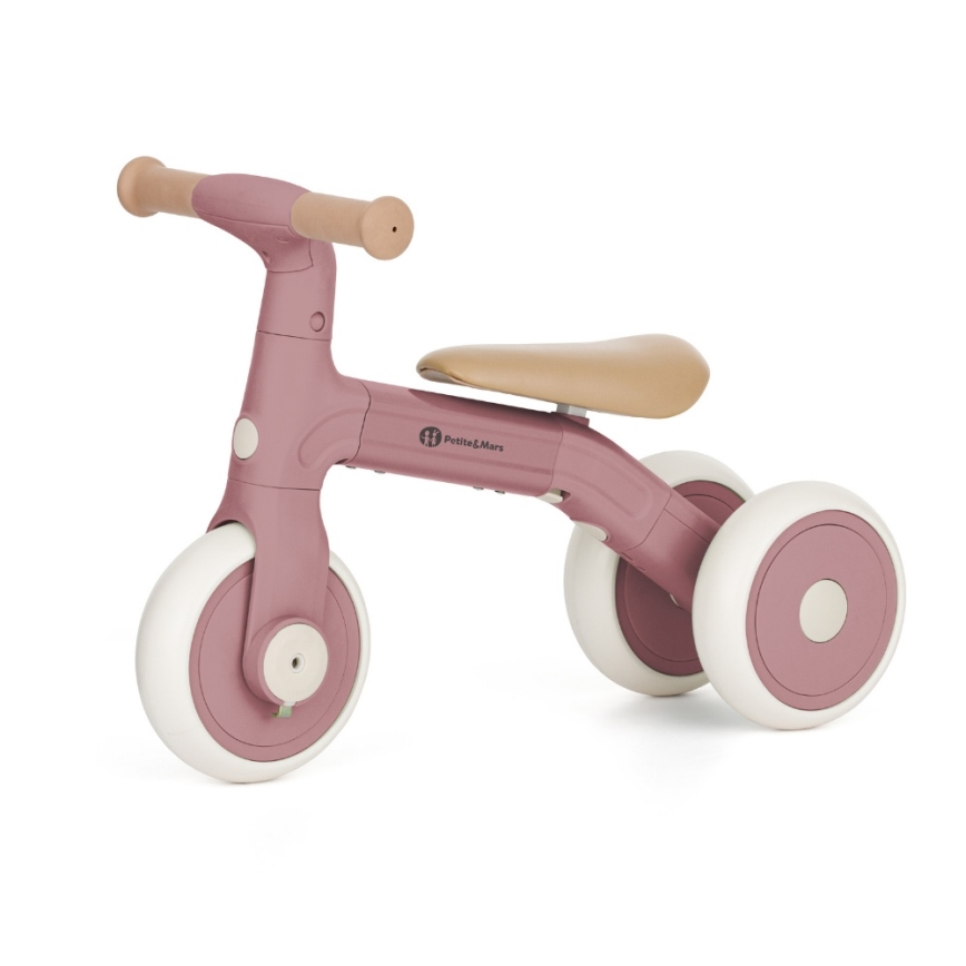 PETITE&MARS - Bicicleta de equilibrio infantil 3 en 1 BINGO Rosa polvo