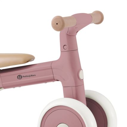 PETITE&MARS - Bicicleta de equilibrio infantil 3 en 1 BINGO Rosa polvo