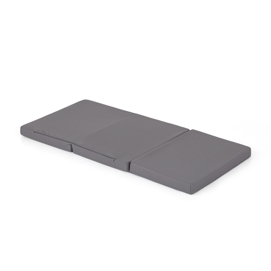 PETITE&MARS - Colchón plegable de viaje FOLDIE 120x60 cm gris