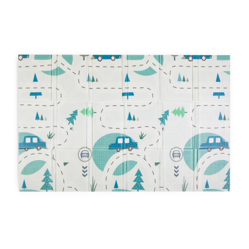 PETITE&MARS - Colchoneta de juego plegable CAMPY Cars&Arabesca