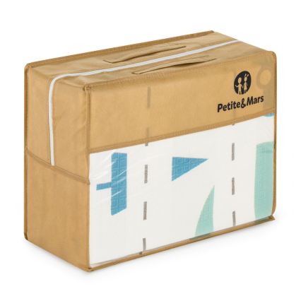 PETITE&MARS - Colchoneta de juego plegable CAMPY Cars&Arabesca