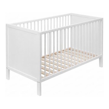 PETITE&MARS - Cuna 3 en 1 MILA 120x60 cm blanca/haya