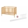 PETITE&MARS - Cuna para bebé + barrera de seguridad NELA BEECH 120x60 cm haya