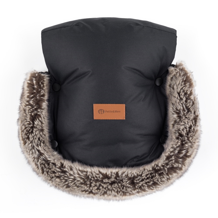 PETITE&MARS - Fundas para cochecito FURRY Forever Black