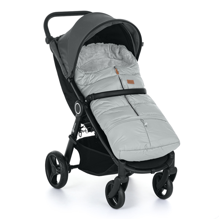 PETITE&MARS - Saco infantil 3 en 1 JIBOT gris claro