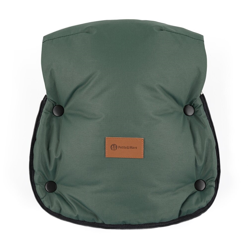 PETITE&MARS - SET Saco de Dormir para Bebé 4en1 ARCTIC + fundas para cochecito FURRY Veritable Khaki