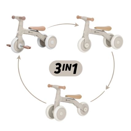 PETITE&MARS - Triciclo infantil 3 en 1 BINGO Blanco marfil