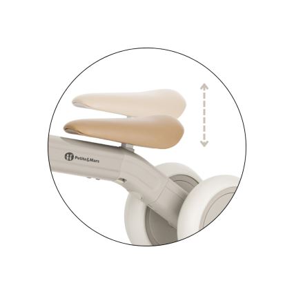 PETITE&MARS - Triciclo infantil 3 en 1 BINGO Blanco marfil
