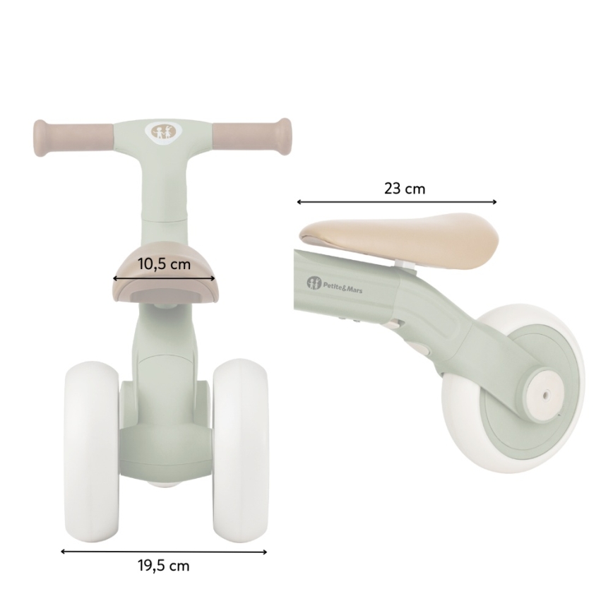 PETITE&MARS - Triciclo infantil 3 en 1 BINGO Blanco marfil