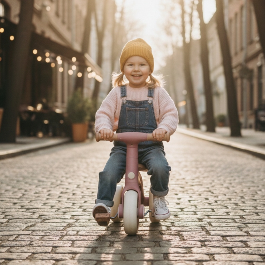 PETITE&MARS - Triciclo infantil 3 en 1 BINGO Dusty Rose