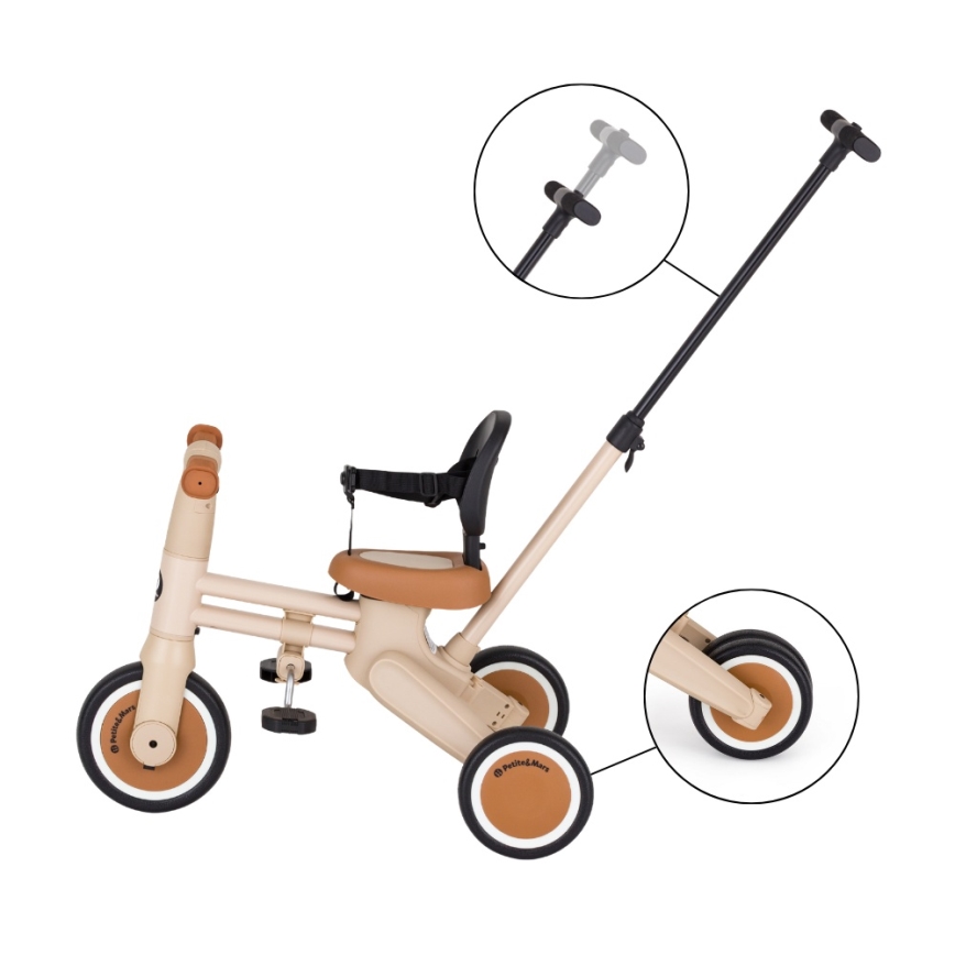 PETITE&MARS - Triciclo infantil 4 en 1 DRIFT Desert Sand