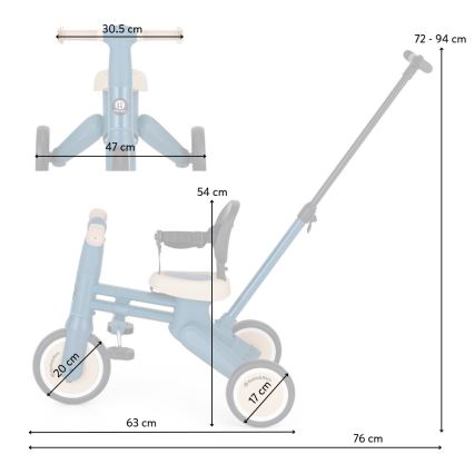 PETITE&MARS - Triciclo infantil 4 en 1 DRIFT Desert Sand