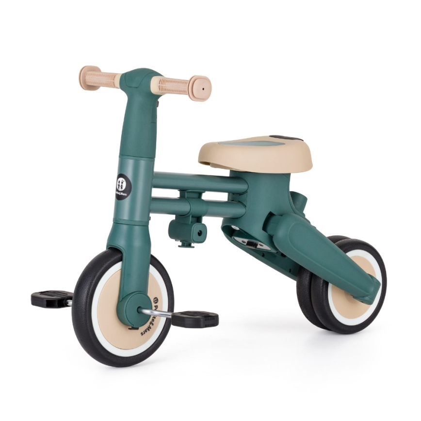 PETITE&MARS - Triciclo infantil 4 en 1 DRIFT Verde Misty