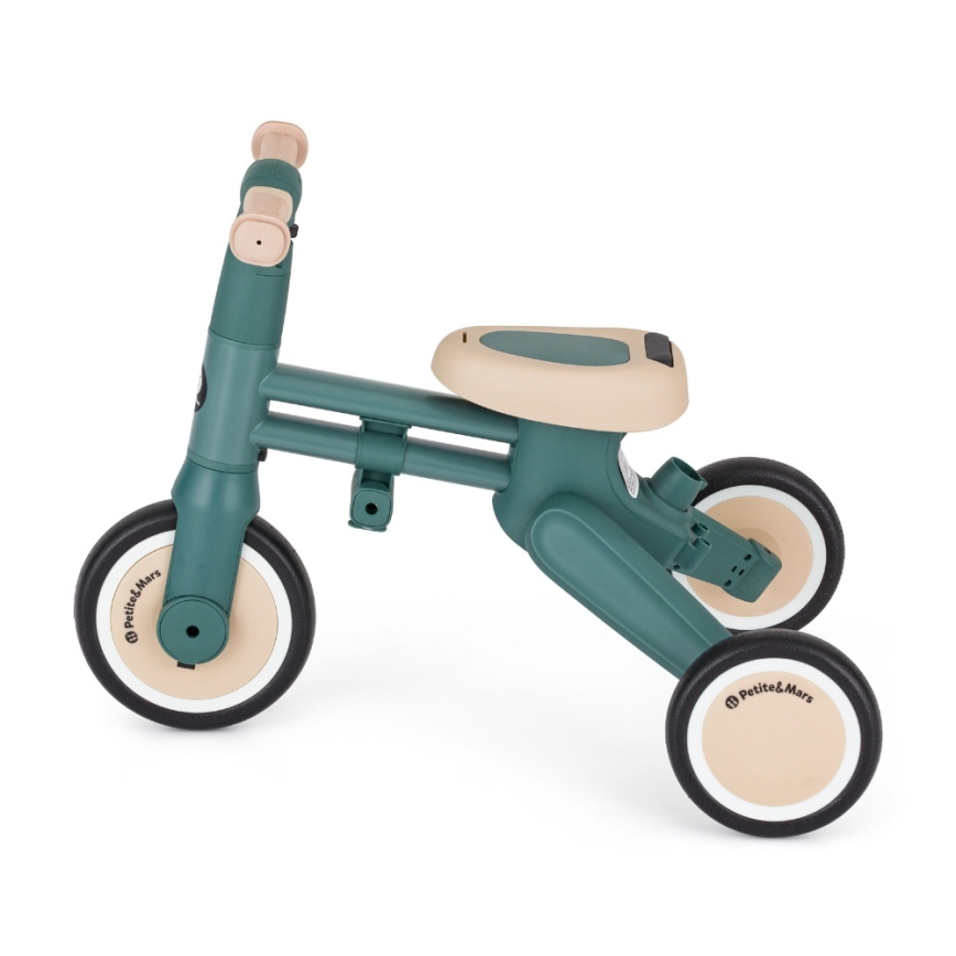 PETITE&MARS - Triciclo infantil 4 en 1 DRIFT Verde Misty