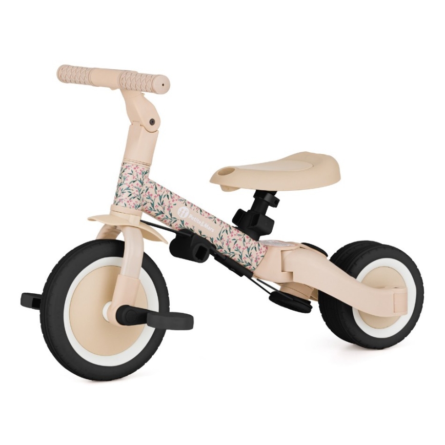 PETITE&MARS - Triciclo infantil 5 en 1 TURBO LIMITED Pink Meadow