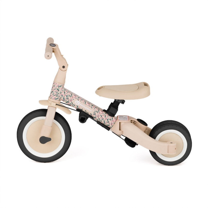 PETITE&MARS - Triciclo infantil 5 en 1 TURBO LIMITED Pink Meadow