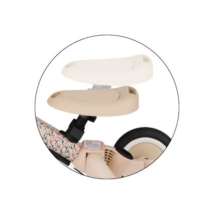 PETITE&MARS - Triciclo infantil 5 en 1 TURBO LIMITED Pink Meadow