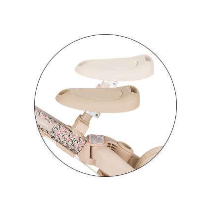 PETITE&MARS - Triciclo infantil 5 en 1 TURBO LIMITED Pradera Rosa