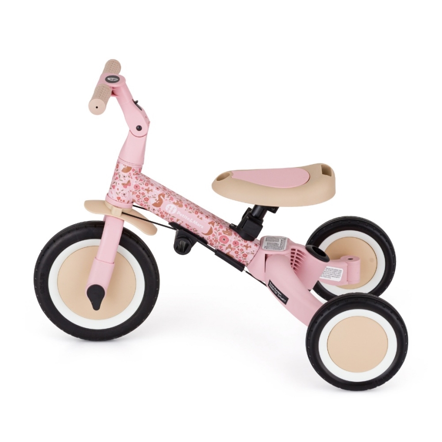 PETITE&MARS - Triciclo infantil 5 en 1 TURBO LIMITED Rosy Wilderness