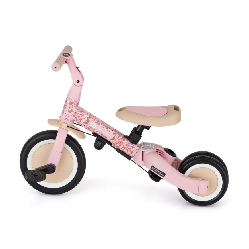 PETITE&MARS - Triciclo infantil 5 en 1 TURBO LIMITED Rosy Wilderness