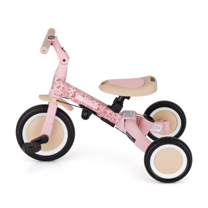PETITE&MARS - Triciclo infantil 5 en 1 TURBO LIMITED Rosy Wilderness
