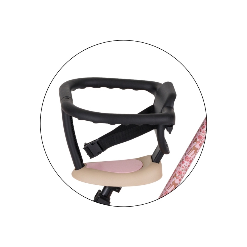PETITE&MARS - Triciclo infantil 5 en 1 TURBO LIMITED Rosy Wilderness