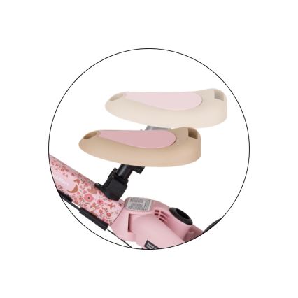PETITE&MARS - Triciclo infantil 5 en 1 TURBO LIMITED Rosy Wilderness