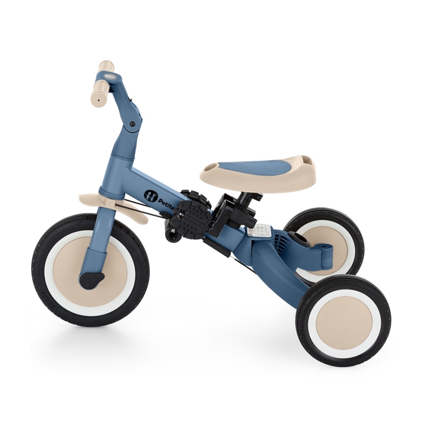 PETITE&MARS - Triciclo infantil 5 en 1 TURBO PLUS Azul Océano