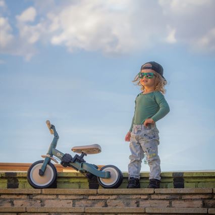PETITE&MARS - Triciclo infantil 5 en 1 TURBO PLUS Misty Green
