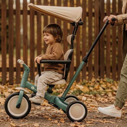 PETITE&MARS - Triciclo infantil 5 en 1 TURBO PLUS Misty Green