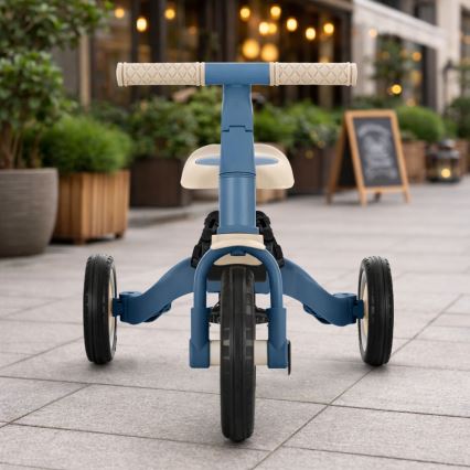 PETITE&MARS - Triciclo infantil 5 en 1 TURBO PLUS Ocean Blue