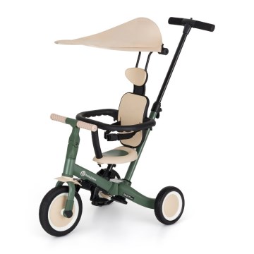 PETITE&MARS - Triciclo infantil 5 en 1 TURBO PLUS Verde Bruma