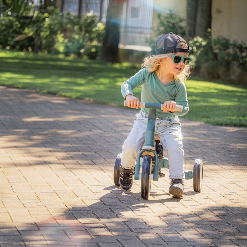 PETITE&MARS - Triciclo infantil 5 en 1 TURBO PLUS Verde Bruma