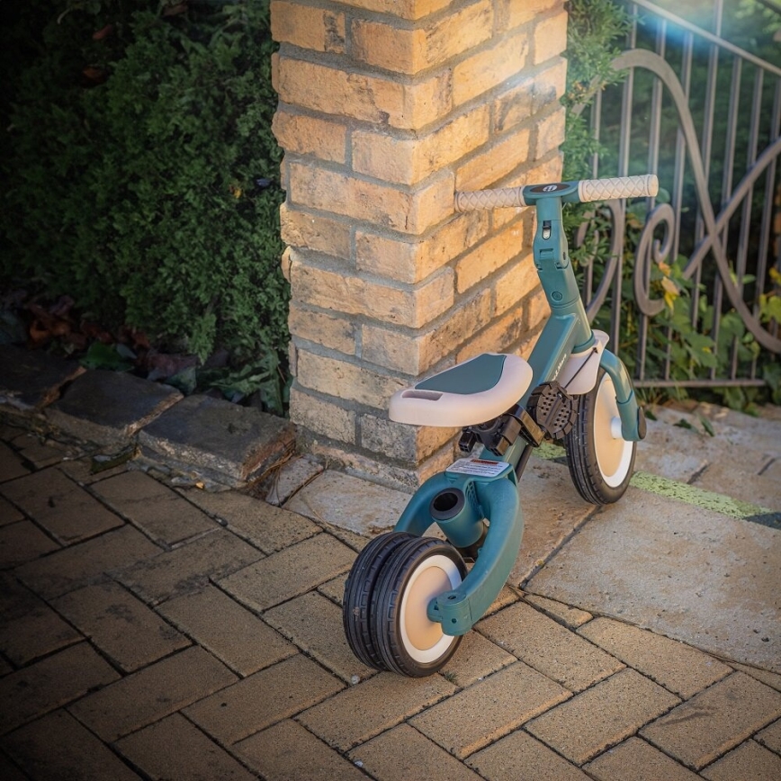 PETITE&MARS - Triciclo infantil 5 en 1 TURBO PLUS Verde Bruma