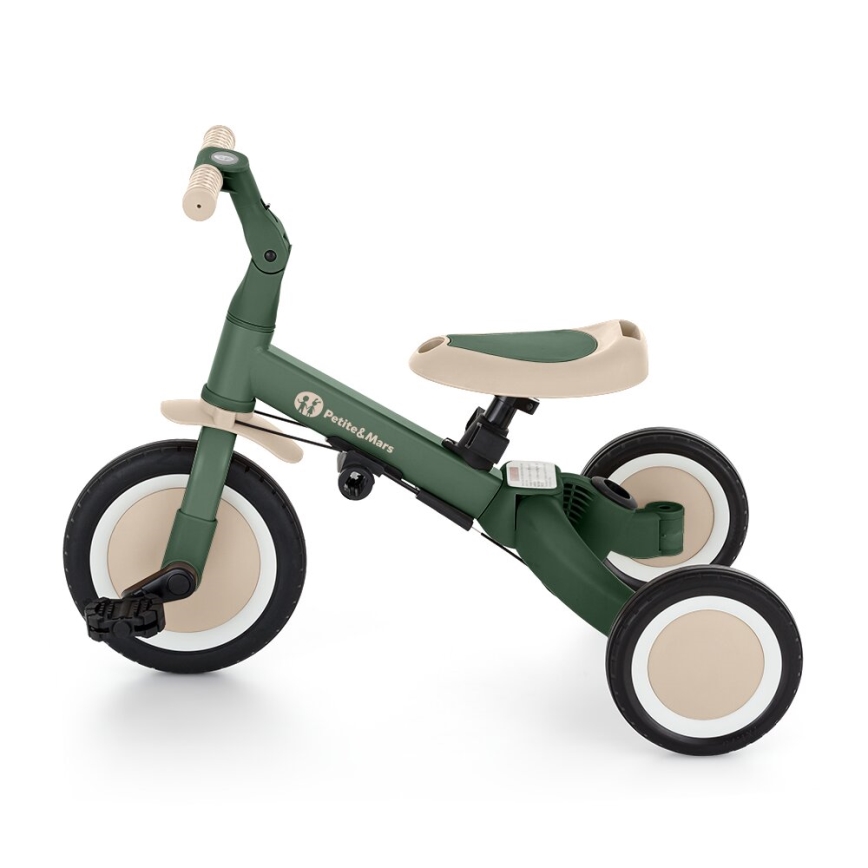 PETITE&MARS - Triciclo infantil 5en1 TURBO Misty Green