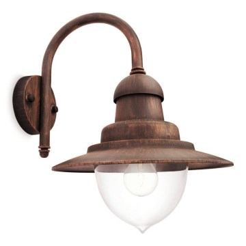 Philips 01652/06/PN - Aplique de pared exterior MYGARDEN RAINDROP 1xE27/53W/230V IP44