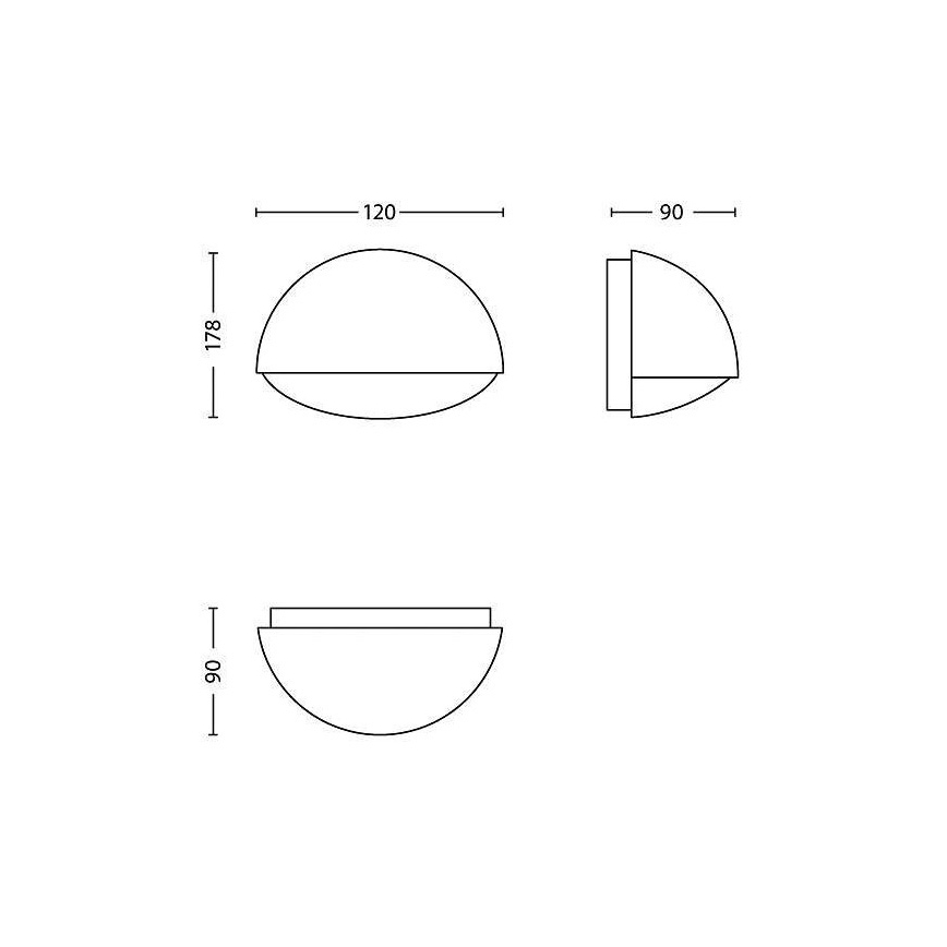 Philips - Iluminación exterior LED/3W/230V IP44