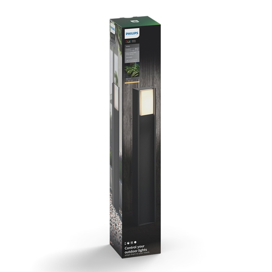 Philips 16474/93/P0 - Lámpara LED regulable exterior HUE TURACO 1xE27/9,5W/230V