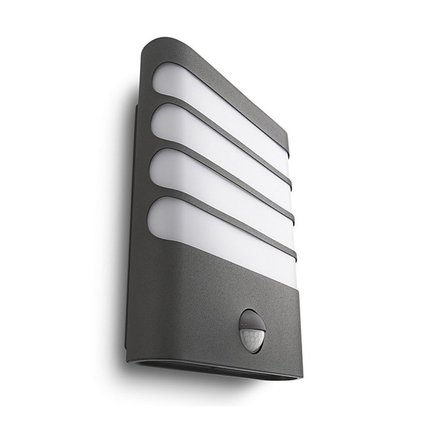 Philips - Aplique LED de pared para exterior con sensor, 3W, 230V, IP44