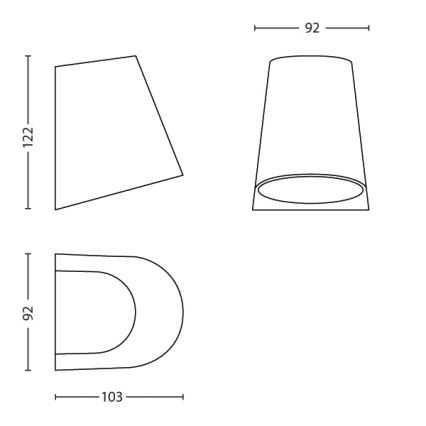 Philips - Lámpara LED para exterior LED/3W/230V IP44