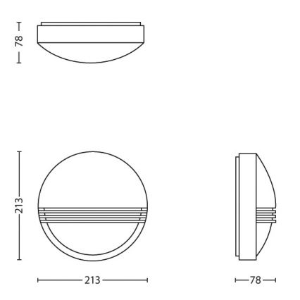 Philips - LED aplique de pared exterior LED/6W/230V IP44