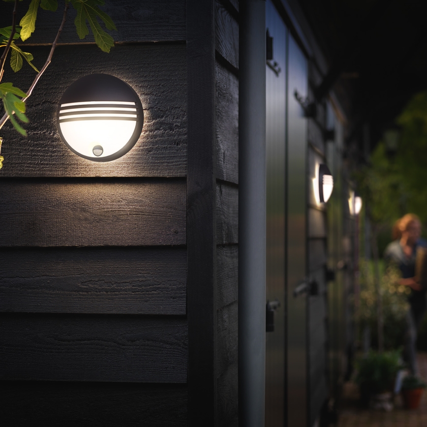 Philips - Aplique LED de exterior con sensor LED/6W/230V IP44