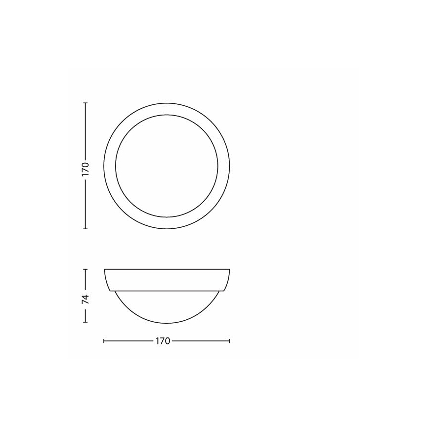 Philips - LED Luminaria exterior LED/3,5W IP44