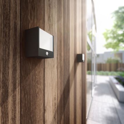 Philips - Luminaria LED exterior con sensor LED/3,5W IP44