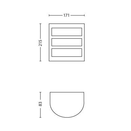 Philips - Aplique de pared exterior LED/6W/230V IP44